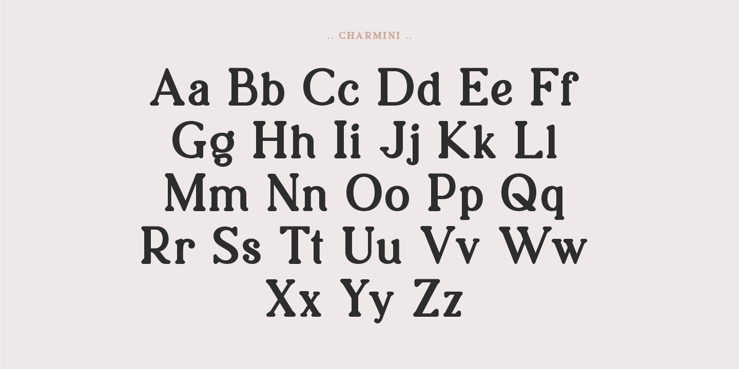 Charmini Thin Font preview